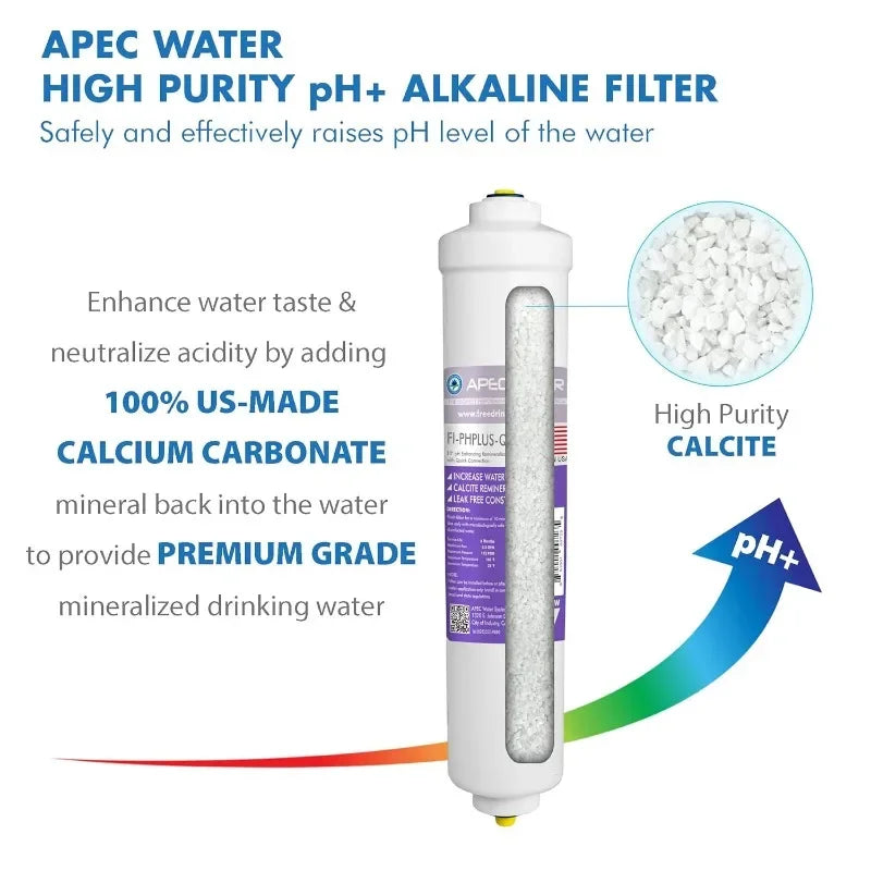 APEC Water Systems Top Tier Supreme Certified Alkaline Mineral pH+ High Flow 90 GPD