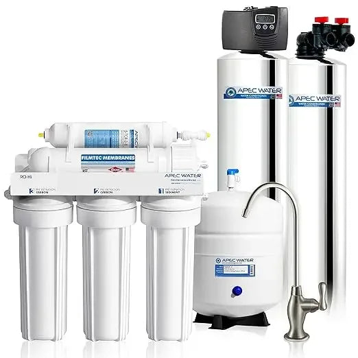 APEC Water Systems TO-SOLUTION-15 Whole House Water Filter, Salt Free Water Softener